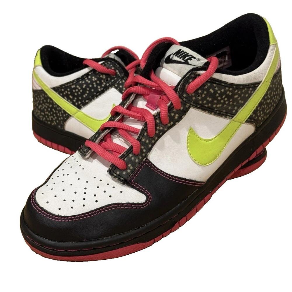 Nike Dunk Low GS Pink Volt 6.5Y Women’s 8 Star 2009 Y2K Era 309601-174